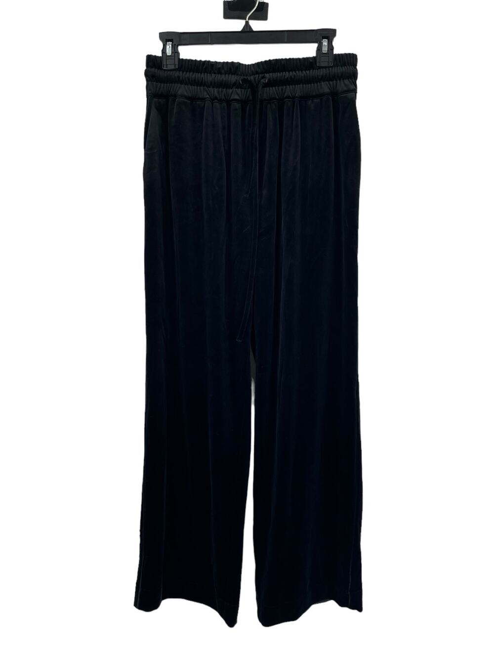 AllSaints Pants Tyler velvet trousers wide leg pull on black size 6